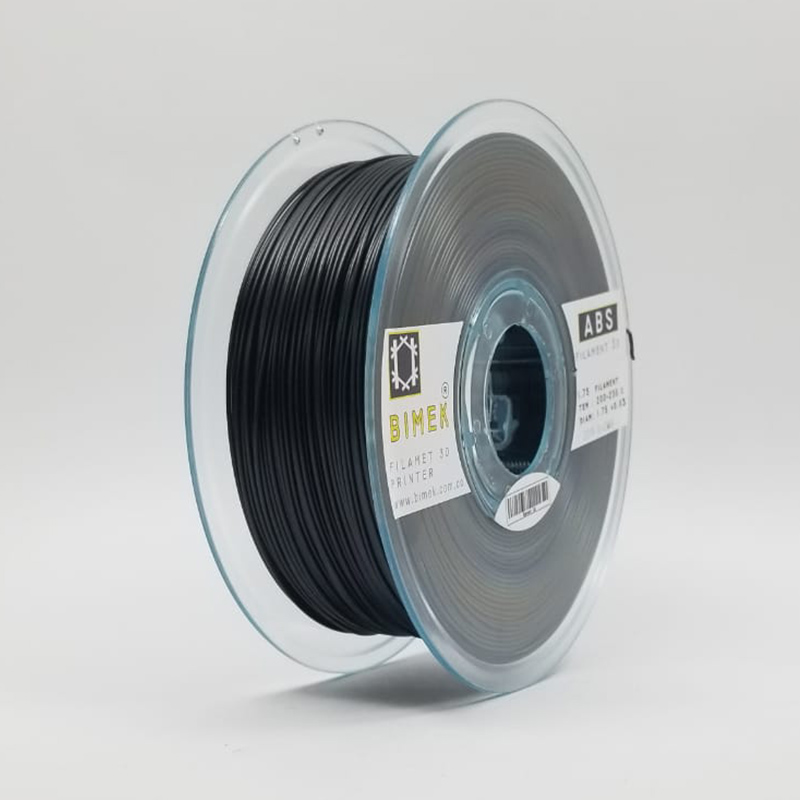 Rollo de filamento abs para impresora 3d color negro - 10551 - MaxiTec